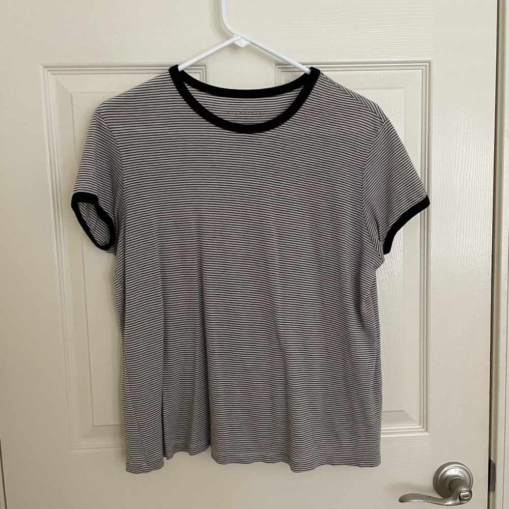 AllSaints Striped Ringer Tee